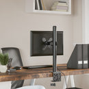vidaXL fekete acél monitorállvány VESA 75/100 mm
