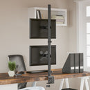 vidaXL dupla fekete acél monitorállvány VESA 75/100 mm