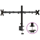 vidaXL dupla fekete acél monitorállvány VESA 75/100 mm