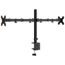 vidaXL dupla fekete acél monitorállvány VESA 75/100 mm