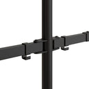 vidaXL dupla fekete acél monitorállvány VESA 75/100 mm
