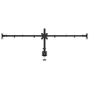 vidaXL tripla fekete acél monitorállvány VESA 75/100 mm