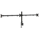 vidaXL tripla fekete acél monitorállvány VESA 75/100 mm
