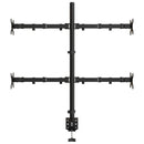 vidaXL fekete acél monitorállvány VESA 75/100 mm