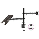 vidaXL fekete acél monitorállvány VESA 75/100 mm