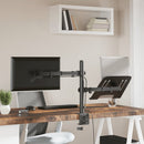 vidaXL fekete acél monitorállvány VESA 75/100 mm