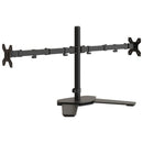 vidaXL dupla fekete acél monitorállvány VESA 75/100 mm