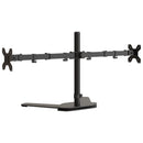 vidaXL dupla fekete acél monitorállvány VESA 75/100 mm
