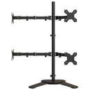 vidaXL fekete acél monitorállvány VESA 75/100 mm