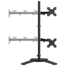 vidaXL fekete acél monitorállvány VESA 75/100 mm