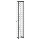vidaXL fekete kovácsoltvas bortartó 57 palackhoz 34 x 18 x 200 cm