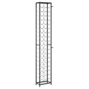 vidaXL fekete kovácsoltvas bortartó 57 palackhoz 34 x 18 x 200 cm