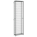 vidaXL fekete kovácsoltvas bortartó 95 palackhoz 54 x 18 x 200 cm