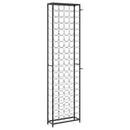 vidaXL fekete kovácsoltvas bortartó 95 palackhoz 54 x 18 x 200 cm