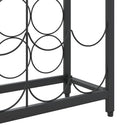 vidaXL fekete kovácsoltvas bortartó 95 palackhoz 54 x 18 x 200 cm