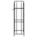 vidaXL fekete kovácsoltvas bortartó 41 palackhoz 45 x 36 x 120 cm