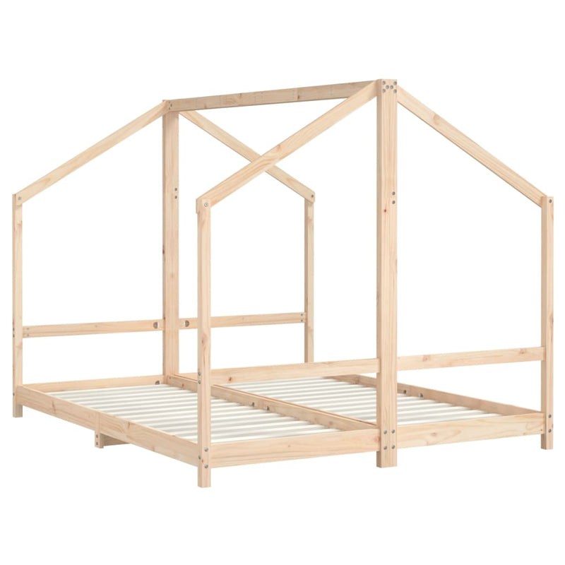 vidaXL tömör fenyőfa gyerekágykeret 2 x (80 x 200) cm