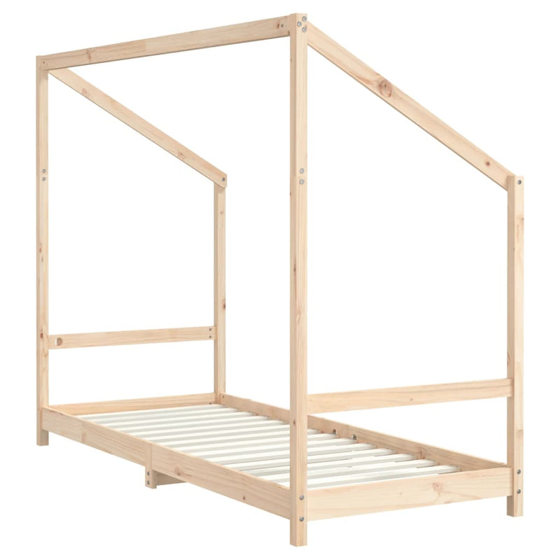 vidaXL tömör fenyőfa gyerekágykeret 2 x (80 x 200) cm
