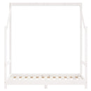 vidaXL fehér tömör fenyőfa gyerekágykeret 2 x (70 x 140) cm