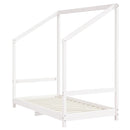 vidaXL fehér tömör fenyőfa gyerekágykeret 2 x (80 x 160) cm