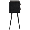 vidaXL tömör újrahasznosított tíkfa tálalóasztal fiókkal 116x30x76 cm