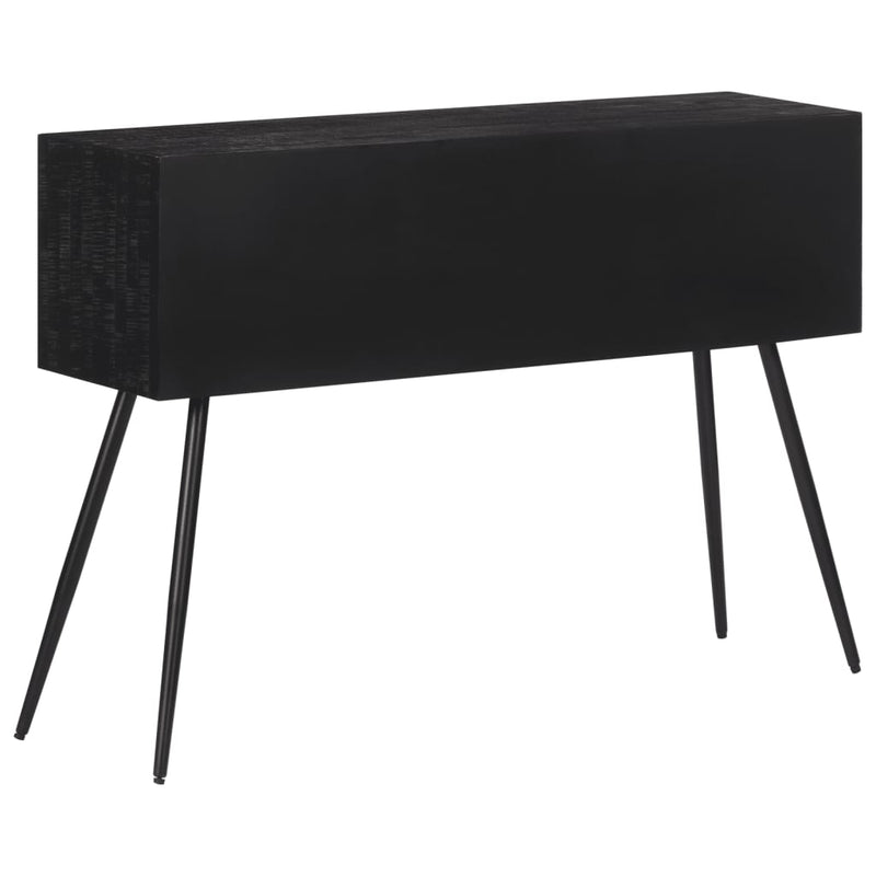 vidaXL tömör újrahasznosított tíkfa tálalóasztal fiókkal 116x30x76 cm