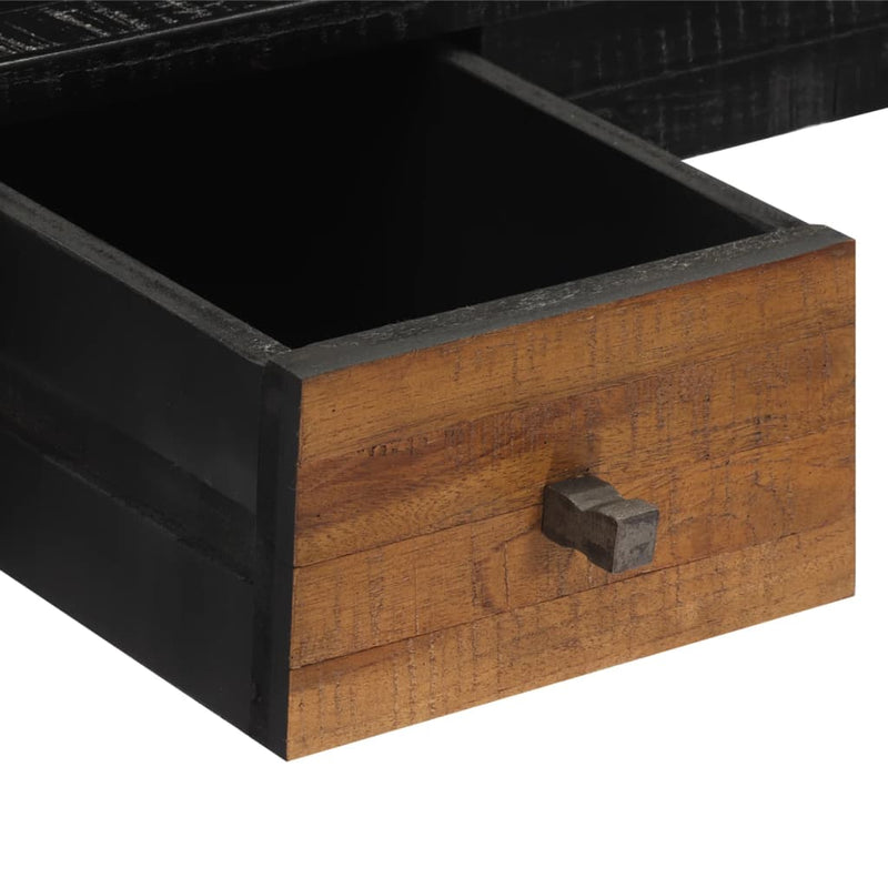 vidaXL tömör újrahasznosított tíkfa íróasztal 117 x 56,5 x 75 cm