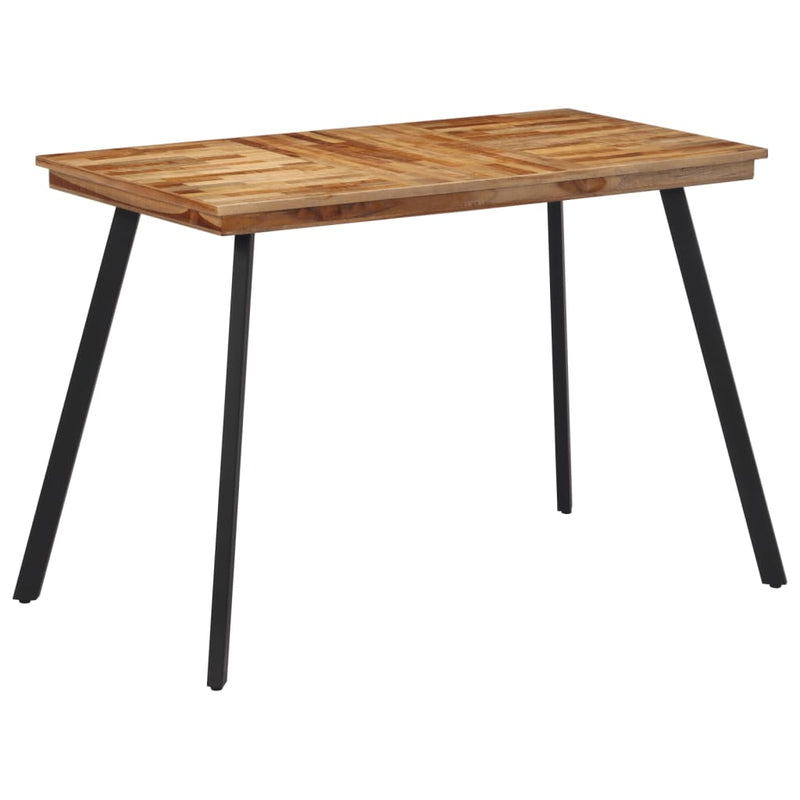 vidaXL tömör tíkfa étkezőasztal 120 x 62 x 76 cm