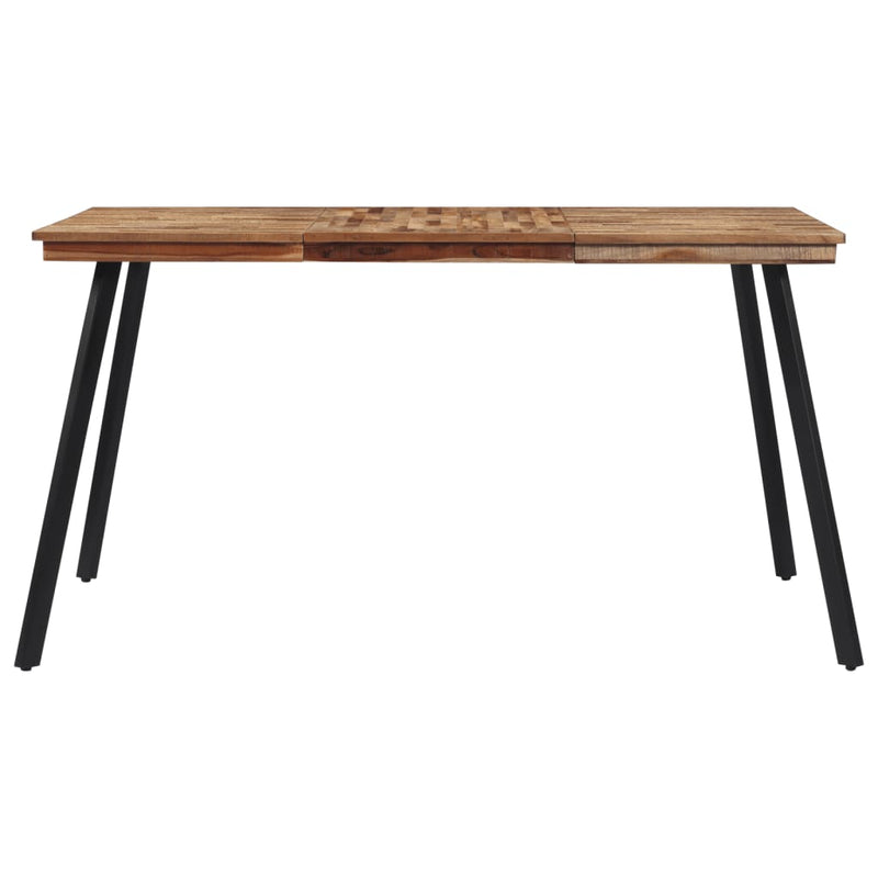 vidaXL tömör tíkfa étkezőasztal 148 x 97 x 76 cm