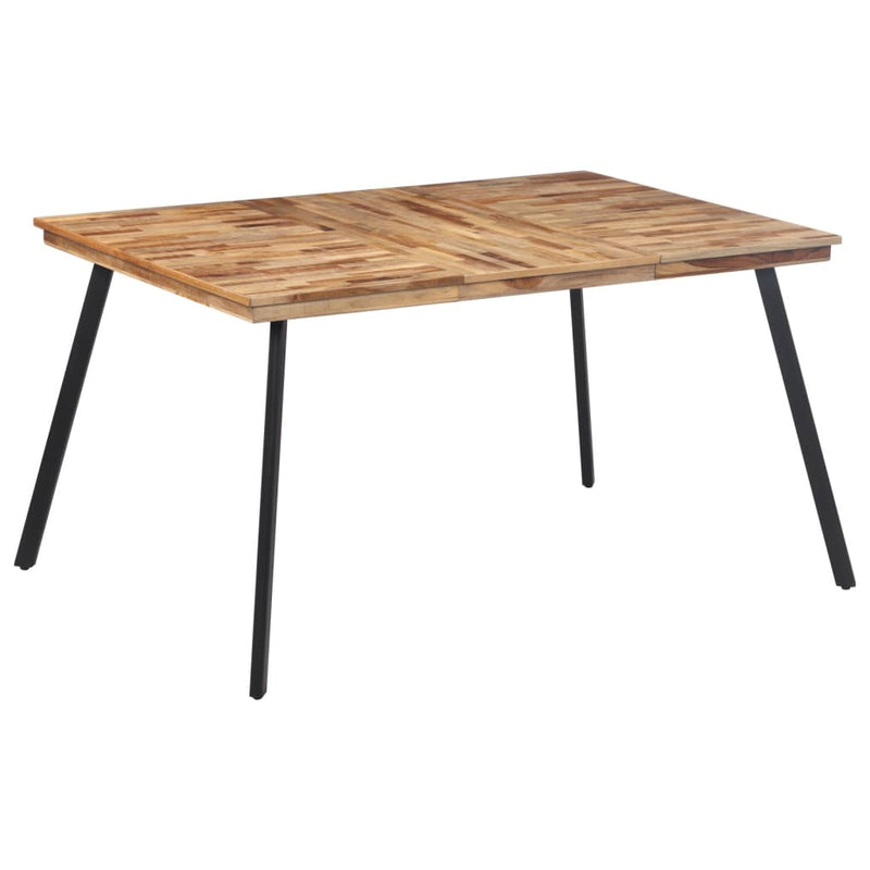 vidaXL tömör tíkfa étkezőasztal 148 x 97 x 76 cm