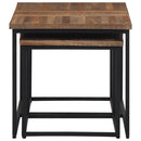 vidaXL 3 db tömör tíkfa rakásolható dohányzóasztal