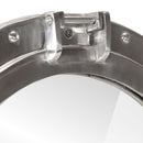 vidaXL alumínium és üveg fali lőrés tükör Ø50 cm