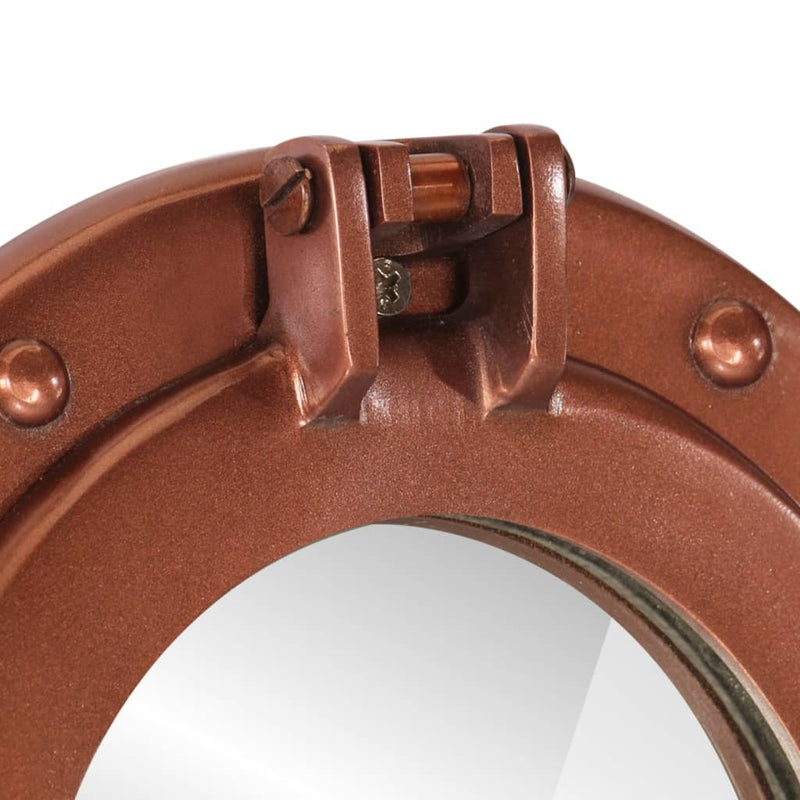 vidaXL alumínium és üveg fali lőrés tükör Ø23 cm