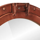 vidaXL alumínium és üveg fali lőrés tükör Ø50 cm