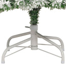 vidaXL csuklópántos műkarácsonyfa hóval 240 cm