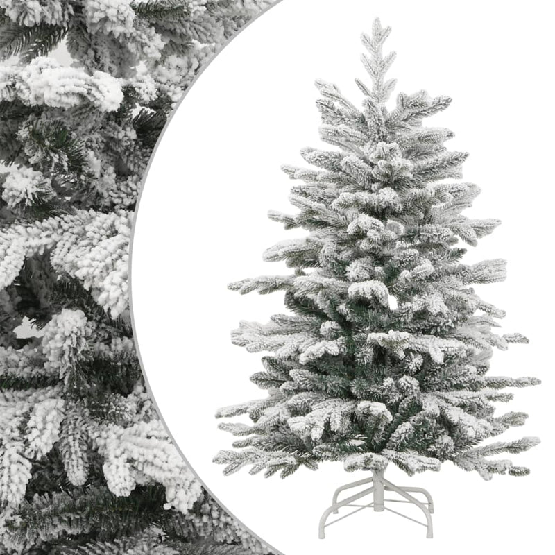 vidaXL csuklópántos műkarácsonyfa hóval 240 cm