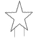 vidaXL karácsonyi csillag fénydekoráció 115 LED 85 cm