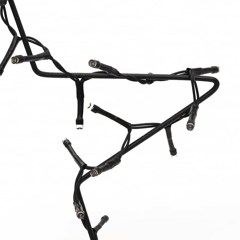 vidaXL karácsonyi csillag fénydekoráció 3 cövekkel 50 LED 29 cm