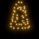 vidaXL karácsonyfa fénydekoráció 3 db cövekkel 50 LED 29 cm