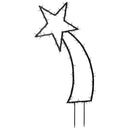 vidaXL karácsonyi hullócsillag fénydekoráció cövekekkel 115 LED 89 cm