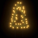 vidaXL karácsonyfa fénydekoráció 3 db cövekkel 50 LED 30 cm