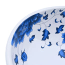 vidaXL fehér-kék kerámia kerek asztali mosdó Φ41 x 14 cm