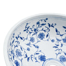 vidaXL fehér-kék kerámia kerek asztali mosdó Φ41 x 14 cm