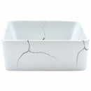 vidaXL fehér kerámia négyszögletes asztali mosdó 46 x 35,5 x 13 cm