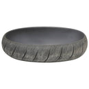 vidaXL fekete és szürke kerámia ovális asztali mosdó 59 x 40 x 15 cm