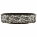 vidaXL fekete-kék kerámia ovális asztali mosdó 56,5 x 36,5 x 13,5 cm