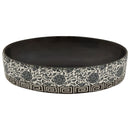 vidaXL fekete-kék kerámia ovális asztali mosdó 56,5 x 36,5 x 13,5 cm