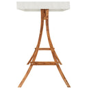 vidaXL tömör lucfenyő baldachinos lengőágy tíkfa kivitelezéssel