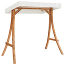 vidaXL tömör lucfenyő baldachinos hintapad tíkfa kivitelezéssel