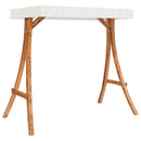 vidaXL tömör lucfenyő baldachinos hintapad tíkfa kivitelezéssel